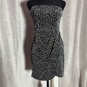 Superdown Strapless Leopard Print Dress